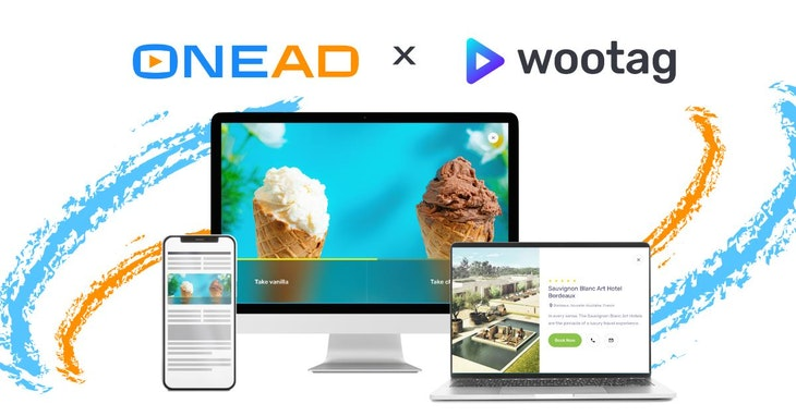 OneAD串動廣告生態圈快速為品牌成功達陣D2C進行 好感變現 ，日前宣布與新加坡廣告科技新創品牌Wootag合作，將In-Stream廣告產品加入更多參與互動機制。